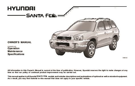 2004 hyundai santa fe owners manual download. - Detroit diesel service manual 6 71.