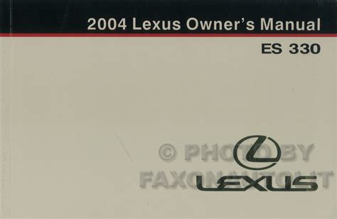 2004 lexus es 330 owners manual original. - Study guide acids bases and titration.