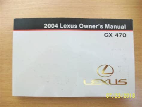 2004 lexus gx 470 repair manuals. - Leistungsmedizin, sportmedizin für klinik und praxis.