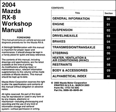 2004 mazda rx8 engine repair manual. - Manual de taller chevrolet tahoe 1999.