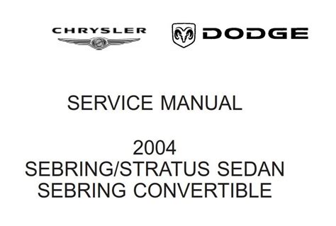 2004 sebring stratus service manual including body powertrain and transmission manual. - Cerner discern analytics how to guide.