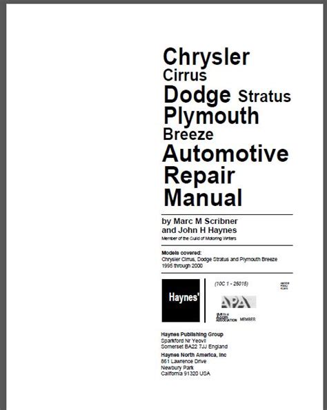 Read 2004 Dodge Stratus Repair Manual Free Download 