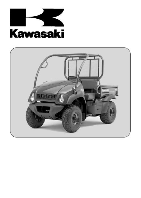 2005 2006 2007 2008 2009 kawasaki mule 610 4x4 mule 600 kaf400 models service manual. - Guide de l'assistant francais en angleterre..