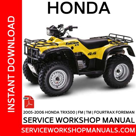 2005 2006 honda foreman service manual. - 2005 mercury 4 stroke 60 hp efi manual.