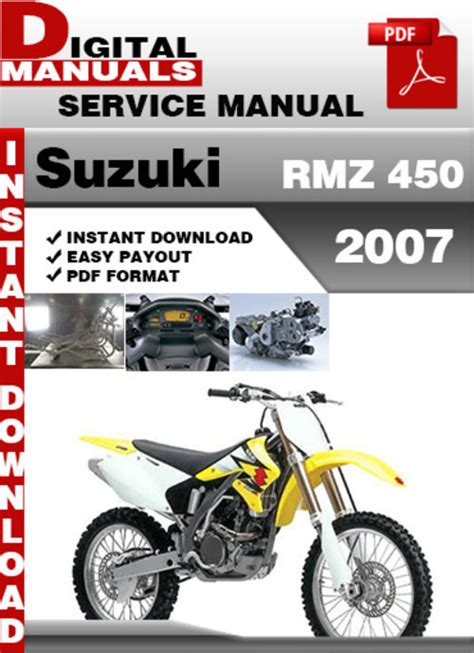 2005 2007 suzuki rm z450 factory service diy repair manual. - Bobcat t250 repair manual track loader 531811001 improved.
