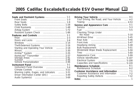 2005 cadillac escalade esv repair manual. - Bmw x5 e53 business cd manuale.