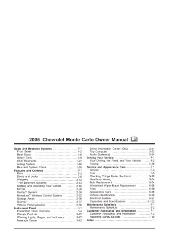 2005 chevrolet monte carlo owners manual. - Y 12 guía de estudio odisea americana.