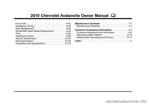 2005 chevy chevrolet avalanche owners manual. - The jesuit guide to almost everything chapter summary.