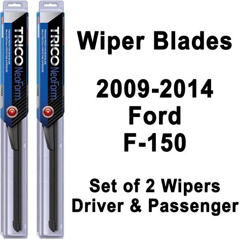2005 Ford F150 F-150 Wiper Size Chart; Ca