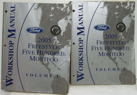 2005 ford workshop manual freestyle five hundred montego vol 1 only. - Transformation und embellissement von paris in der karikatur.