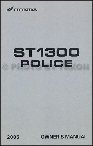 2005 honda st1300 police motorcycle owners manual original. - Kirby lester klx pill counter manual.