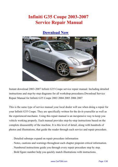 2005 infiniti g35 coupe complete factory service repair manual. - Computer network tanenbaum solution manual 4th edition.
