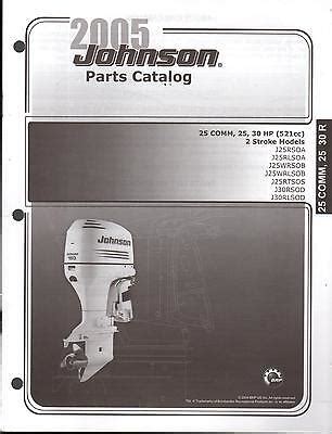 2005 johnson outboard motor 25 comm 25 30 hp 2 stroke parts manual 577. - Repair manual for a 2007 chevy trailblazer.