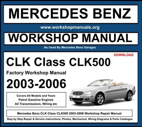 2005 mercedes benz clk500 service repair manual software. - Dodge grand caravan repair service manual online.
