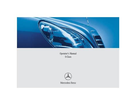 2005 mercedes benz s430 s500 s55 amg s600 owners manual. - Fundamental of statistical signal processing solution manual.