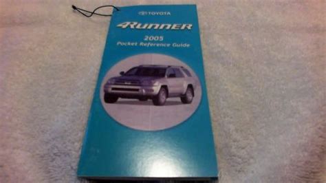2005 toyota 4runner vehicle pocket reference guides. - Mcculloch tm 210 petrol strimmer manual.