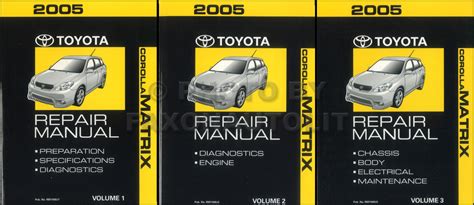 2005 toyota corolla matrix electrical service manual. - Vw type 2 specification guide 1967 1969.