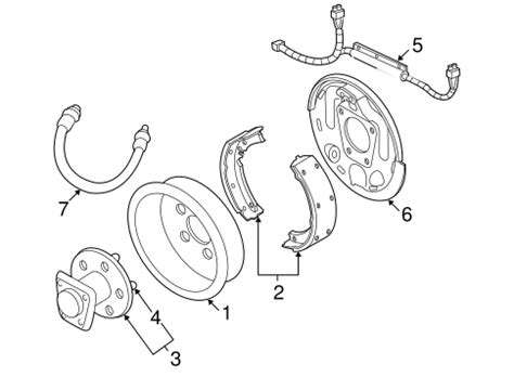 Download 2005 Chevrolet Cavalier Rear Brake Components Parts Diagram 