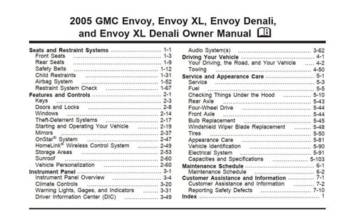 Read Online 2005 Gmc Envoy Xl Manual 