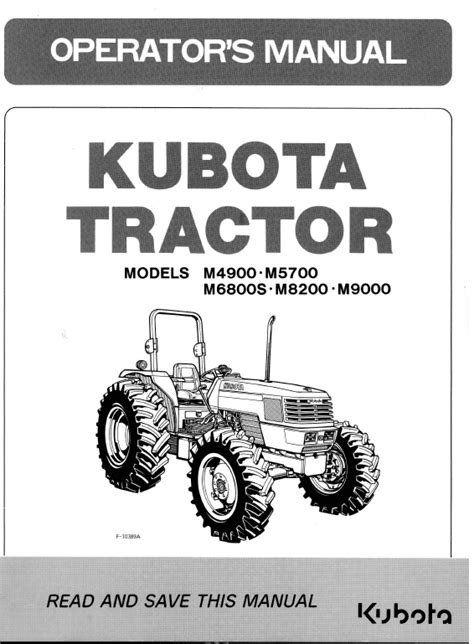 Full Download 2005 Kubota M9000 Tractor Service Manual File Type Pdf 