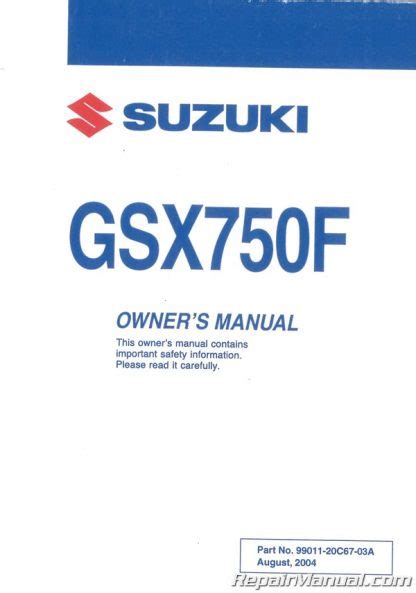 Download 2005 Suzuki Katana Service Manual Gsx750F 