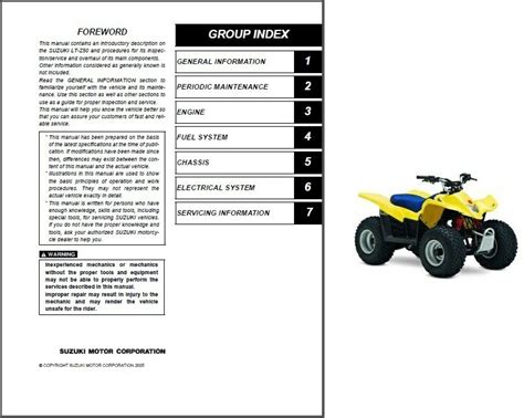 2006 2009 suzuki lt z50 quadsport service repair manual instant. - Yamaha badger 80 yfm80 shop manual 1985 1991.