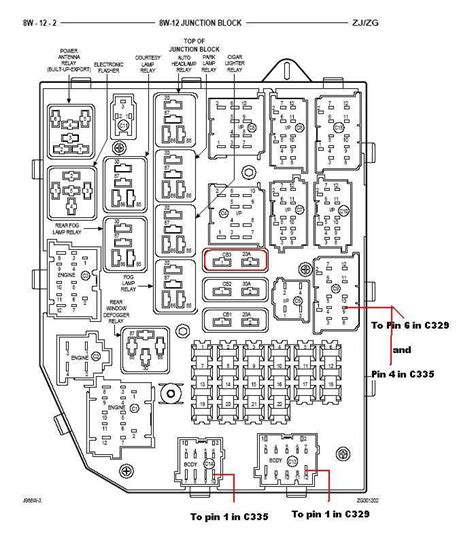 2006 Jeep Grand Cherokee Laredo Fuse Box Diagram