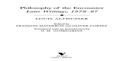 2006 Philosophy of the Encounter Later Writings pdf