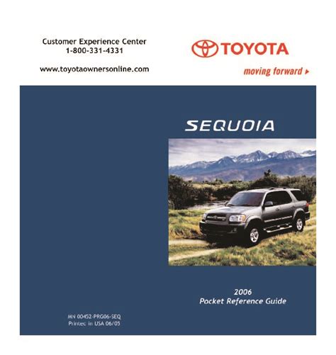 2006 Toyota Sequoia Manuals & Warranties Toyota Owners