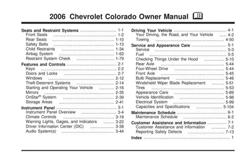2006 chevrolet colorado owners manual colorado chevrolet. - Freestyle freedom lite manual espa ol.