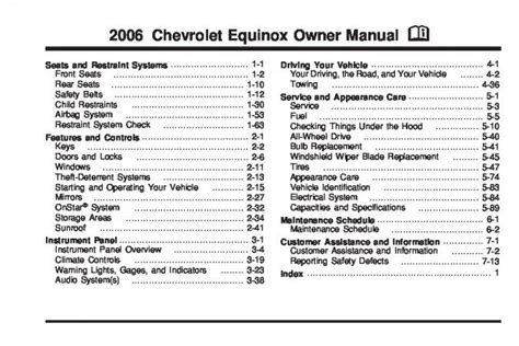 2006 chevrolet equinox manual de servicio. - The higher power of lucky summary.