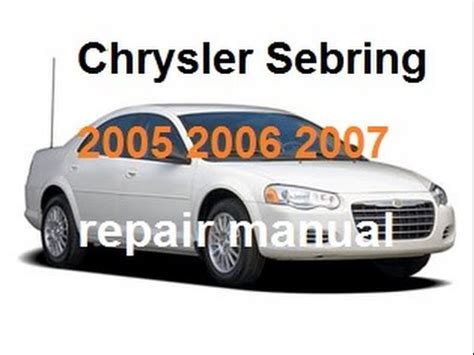 2006 chrysler sebring touring owners manual. - Kenmore air conditioner model 253 owners manual.