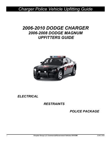 2006 dodge charger magnum police upfitter guide. - Volvo penta service manual trim relay.