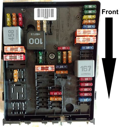 On vehicles (2008-2009) equipped with HID headlamps, an auxiliary relay box is located under the hood on the right-hand side front of the engine compartment. This auxiliary relay box contains the left front and right front HID headlamp relays. Fuse box diagram (fuse layout), location and assignment of fuses and relays Ford Mustang (2005, 2006 .... 