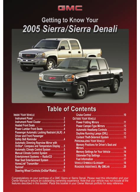 2006 gmc sierra denali owners manual. - 1999 pontiac bonneville dash removal manual.