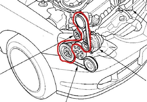 SOURCE: I need a belt routing diagram for a 1993 Honda. 1990-95 4-Cylinder Accord and 1992-95 Prelude. On all engines except VTEC, the belt adjuster arm must be locked in place using one of the lower cover mounting bolts. The balancer shaft must be held in position during timing belt installation. Timing belt and components used …. 