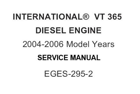 2006 international 365 vt diesel engine manual. - Heeft acht navels en het bromt..