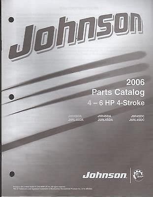 2006 johnson outboard 4 6 hp 4 hub teile handbuch neu. - Motorcycle and motorized bicycle manual minnesota.
