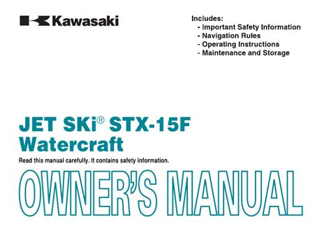 2006 kawasaki stx 15f owners manual. - 1001 años de la lengua española.