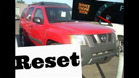 2006 nissan xterra service engine soon light reset.  If there is a code...