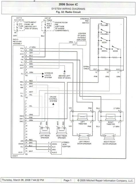 2006 scion xb electrical wiring diagram service manual. - Holden viva 2015 service and repair manual.