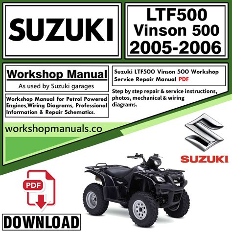 2006 suzuki vinson 500 repair manual. - Manuale di john deere modello 170.
