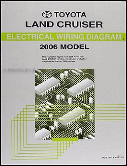2006 toyota land cruiser wiring diagram manual original. - John deere tractor 8000 series mfwd manual.