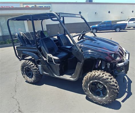 The base price of the 2006 Yamaha Rhino 660 Auto 4x4 Exploring Edition ATV is $10149. This is $1070.00 more expensive than its competition. The Single-Cylinder engine in the 2006 Yamaha Rhino 660 Auto 4x4 Exploring Edition ATV has a displacement of 660 cc which is 6.63% less than its competition. The 2006 Yamaha Rhino 660 Auto 4x4 Exploring .... 
