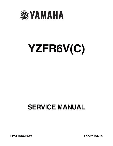 2006 yamaha yzfr6v c download del manuale di riparazione del servizio di assistenza. - Mercruser 7 4 bravo 3 service manual.