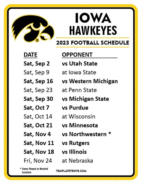 2007 Iowa Hawkeyes Schedule & Results The Football Database