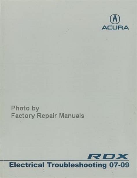 2007 acura rdx electrical troubleshooting manual original. - Einführung in die menschliche erblichkeitslehre und eugenik.