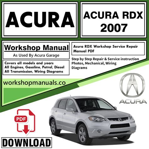 2007 acura rdx service repair shop manual set factory service manual and the electrical troubleshooting manual. - Mitsubishi lancer 92 96 workshop electrical manual.