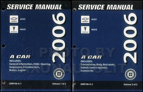 2007 chevy aveo pontiac wave officina riparazioni manuale originale set da 2 volumi. - 1998 toyota 4runner manuale di riparazione.
