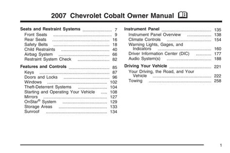 2007 chevy cobalt owners manual online. - Manuale del rifinitore per corde toro.